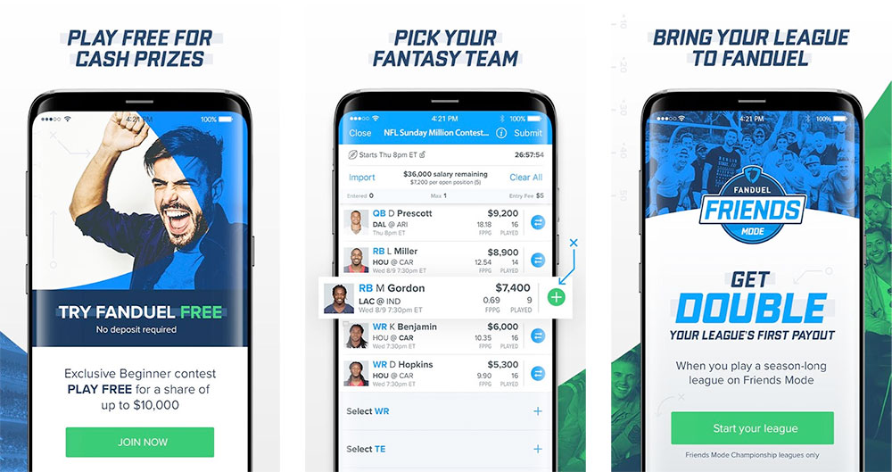 FanDuel Android Games: Daily Fantasy Sports