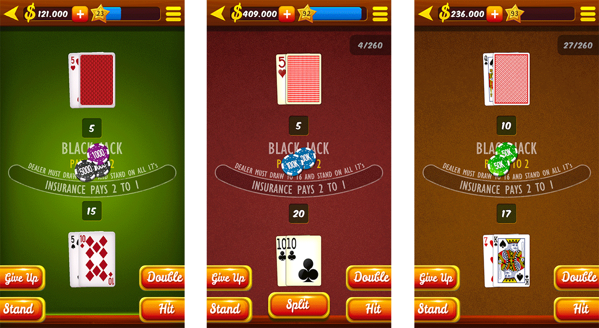 Android Casino Games - Blackjack 21 HD