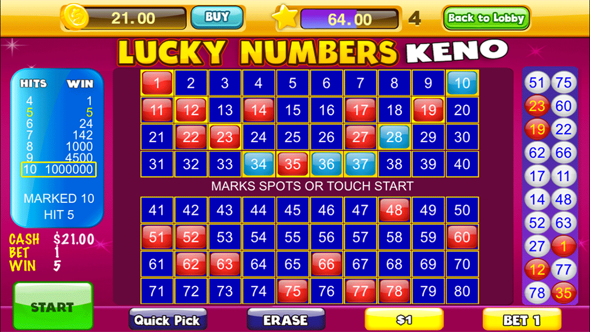 Best Android Casinos - Lucky Keno Numbers